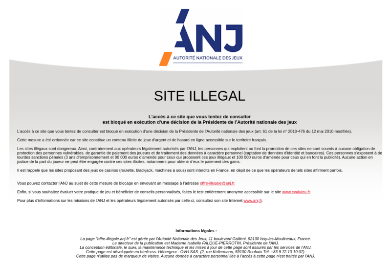 ANJ Blocking page ANJ Blocking Page